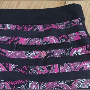 Pretty in Paisley Pink and Black Skort (Pickleball, Tennis, Golf)